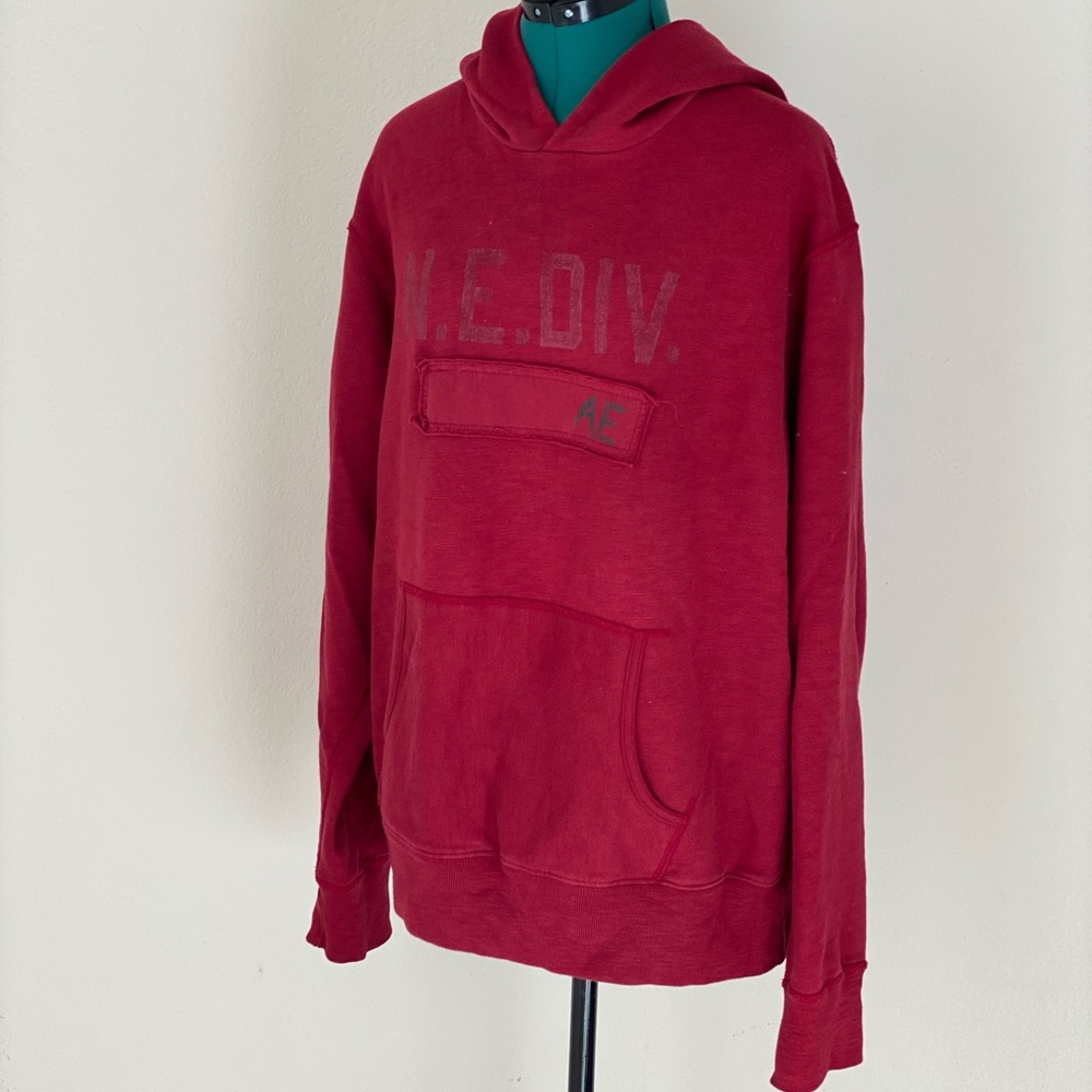 SOLDVintage American Eagle Outfitters Red Hoodie sz M - Picture 2 of 9